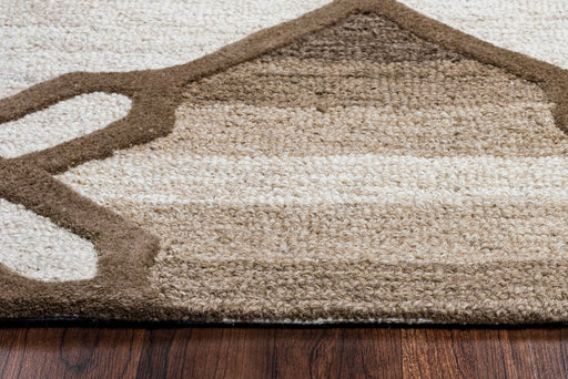 Rizzy Home Caterine CE9721 Khaki Trellis Area Rug