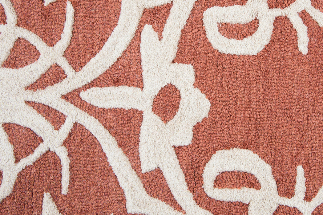 Rizzy Home Caterine CE9724 Red Ornamental Area Rug