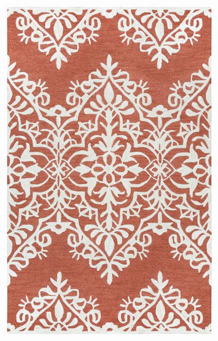 Rizzy Home Caterine CE9724 Red Ornamental Area Rug
