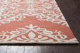 Rizzy Home Caterine CE9724 Red Ornamental Area Rug