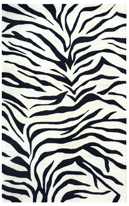 Rizzy Home Craft CF0783 Off White Animal Print Area Rug
