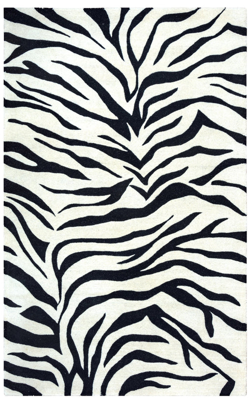 Rizzy Home Craft CF0783 Off White Animal Print Area Rug