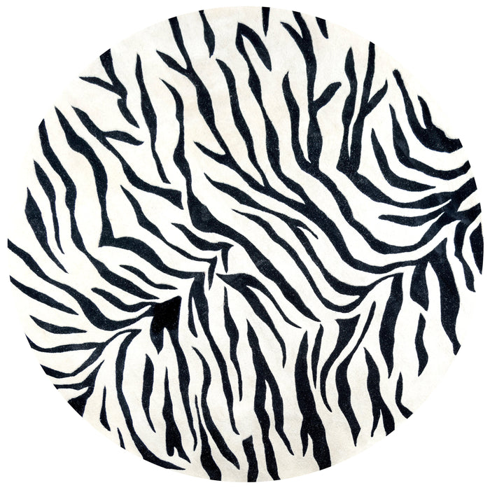 Rizzy Home Craft CF0783 Off White Animal Print Area Rug