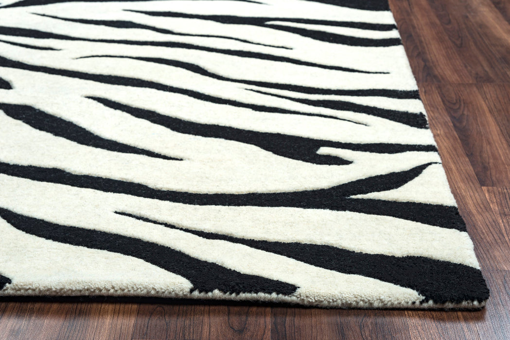 Rizzy Home Craft CF0783 Off White Animal Print Area Rug