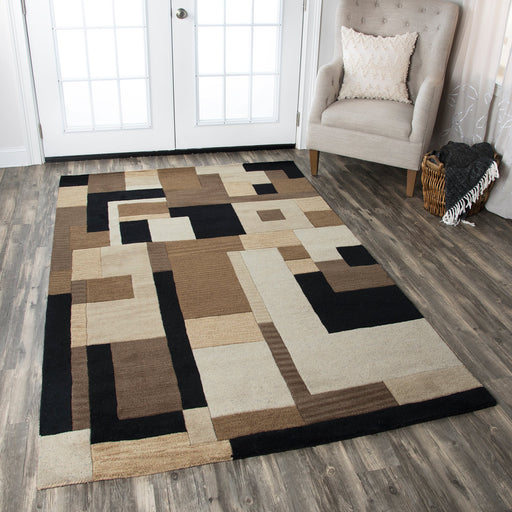 Rizzy Home Craft CF0786 Multi-Colored Block Area Rug