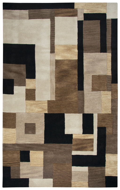 Rizzy Home Craft CF0786 Multi-Colored Block Area Rug