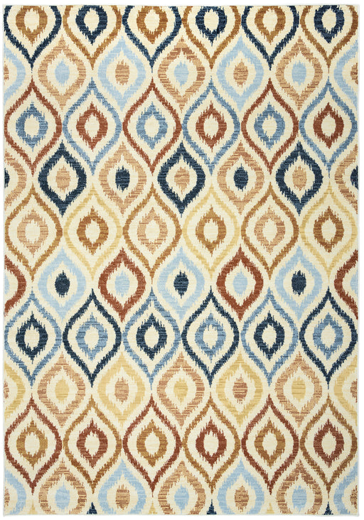 Rizzy Home Carrington CG4800 Ivory Trellis Area Rug