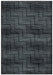 Rizzy Home Carrington CG5514 Black Chevron Area Rug