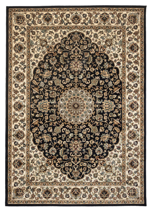 Rizzy Home Chateau CH4195 Black Border Area Rug