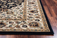 Rizzy Home Chateau CH4195 Black Border Area Rug