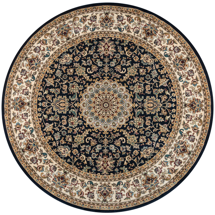 Rizzy Home Chateau CH4195 Black Border Area Rug