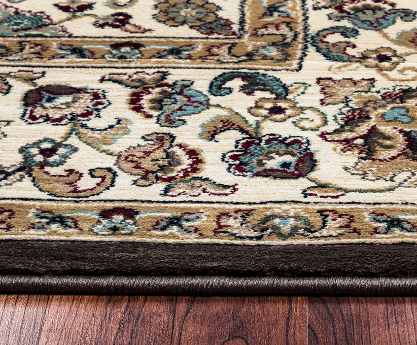 Rizzy Home Chateau CH4196 Brown Border Area Rug