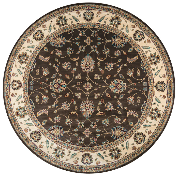 Rizzy Home Chateau CH4215 Brown Border Area Rug