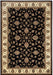 Rizzy Home Chateau CH4218 Black Border Area Rug
