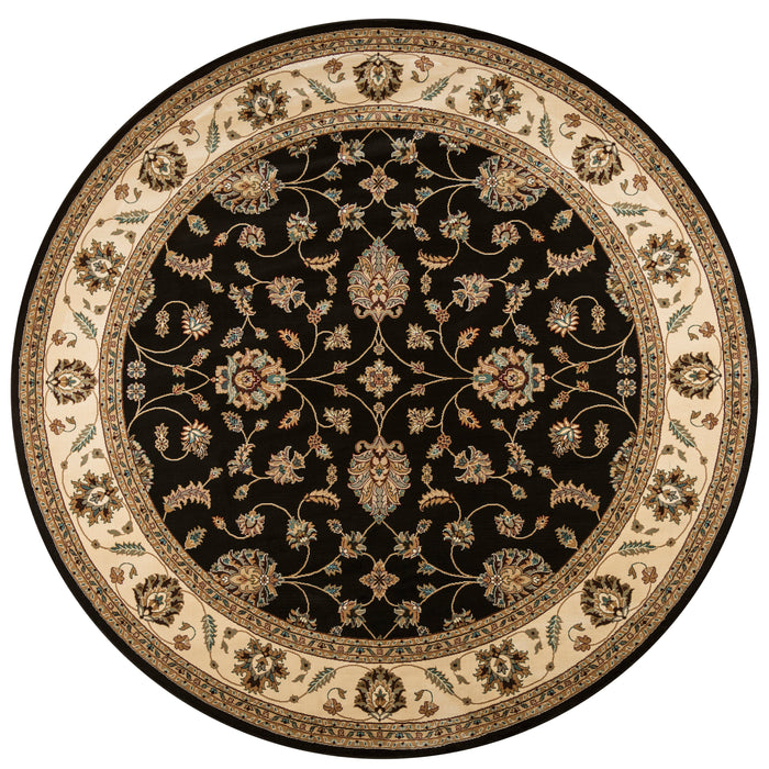 Rizzy Home Chateau CH4218 Black Border Area Rug