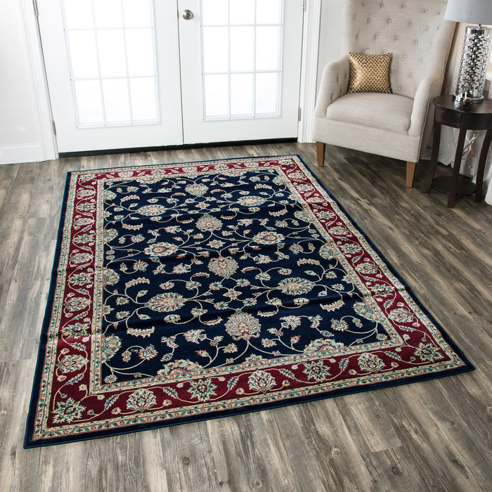 Rizzy Home Chateau CH4219 Black Border Area Rug
