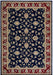 Rizzy Home Chateau CH4219 Black Border Area Rug