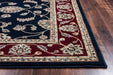 Rizzy Home Chateau CH4219 Black Border Area Rug