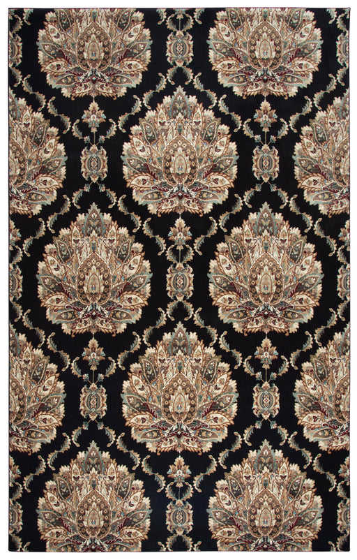 Rizzy Home Chateau CH4238 Black Ornamental Area Rug
