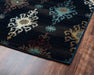 Rizzy Home Chateau CH4250 Black Ornamental Area Rug