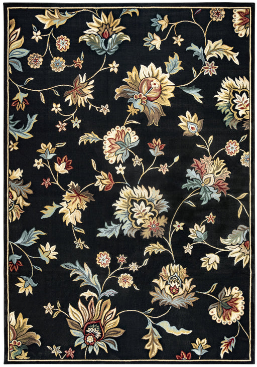 Rizzy Home Chateau CH4331 Black Floral Area Rug
