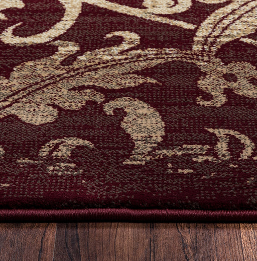 Rizzy Home Chateau CH4436 Burgundy Ornamental Area Rug