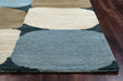 Rizzy Home Colours CL1675 Blue/Navy Abstract Area Rug