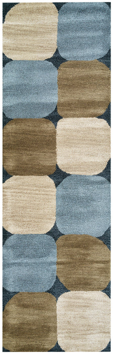 Rizzy Home Colours CL1675 Blue/Navy Abstract Area Rug