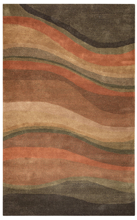 Rizzy Home Colours CL1783 Olive Striped Area Rug