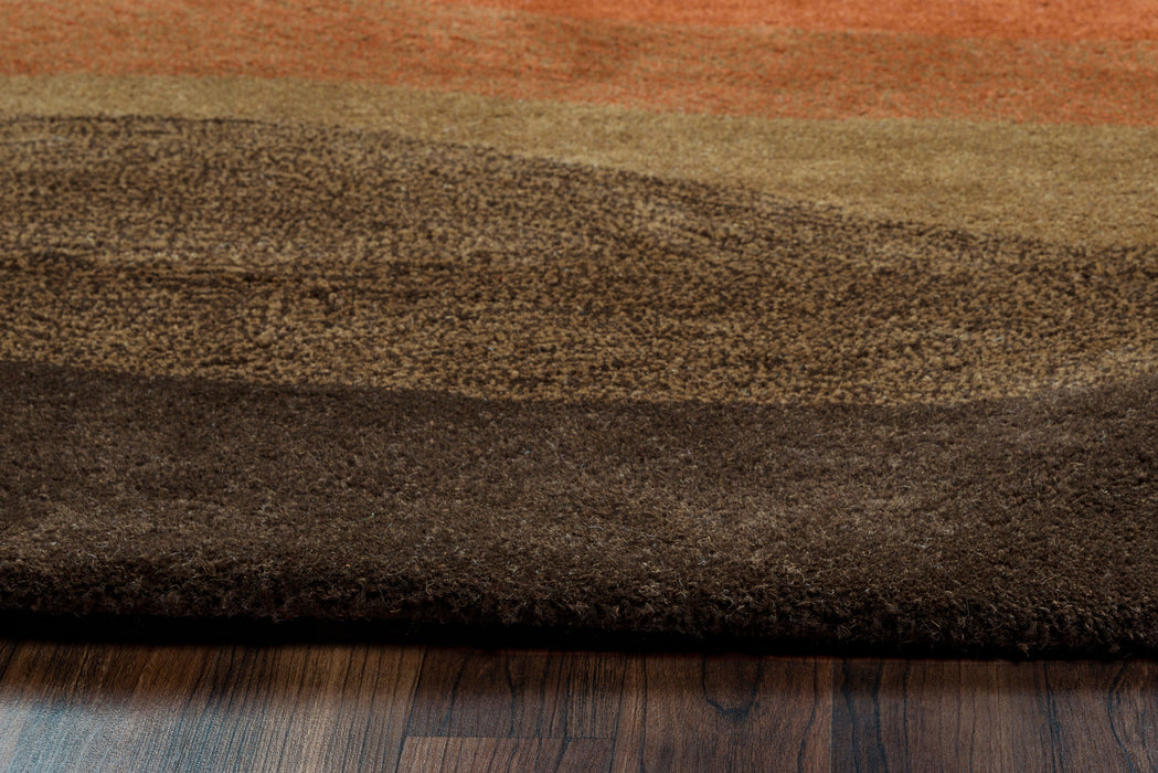 Rizzy Home Colours CL1783 Olive Striped Area Rug