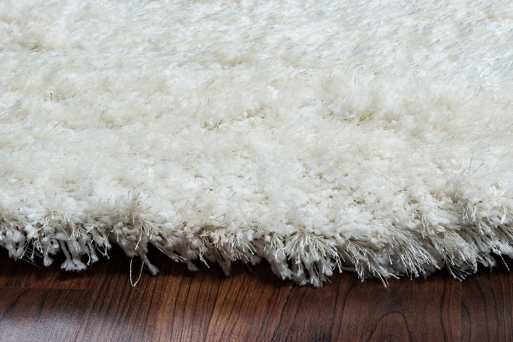 Rizzy Home Commons CO8365 White Solid Area Rug