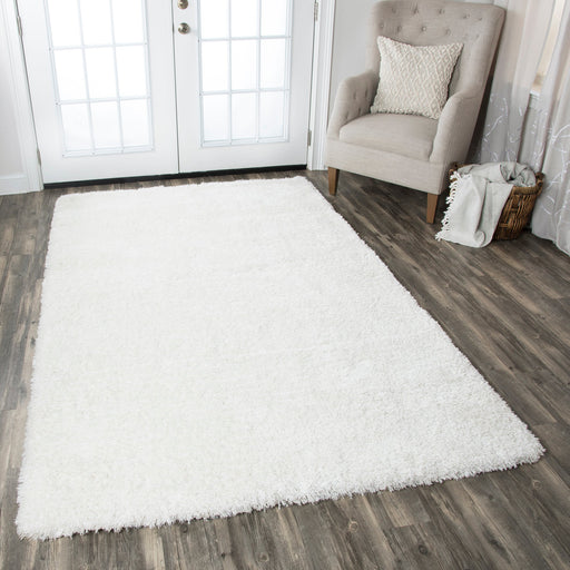 Rizzy Home Commons CO8365 White Solid Area Rug