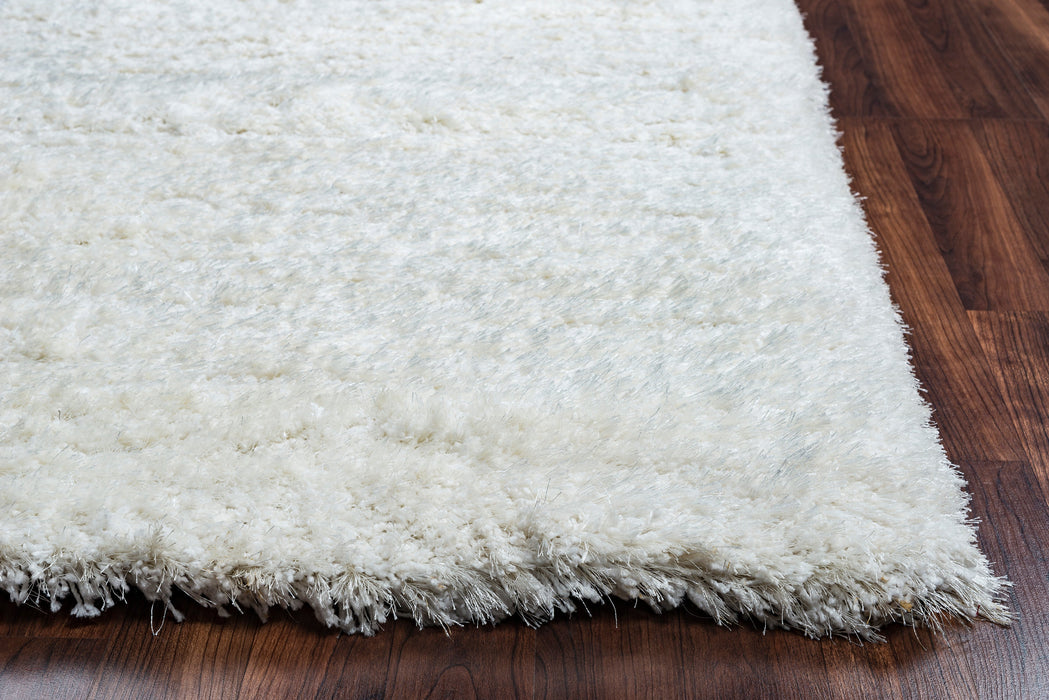 Rizzy Home Commons CO8365 White Solid Area Rug