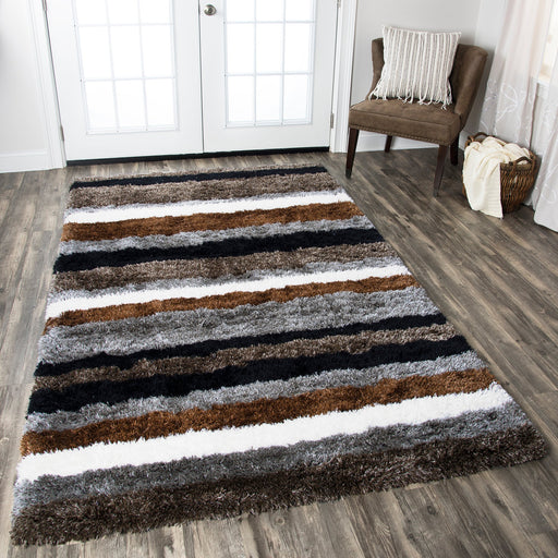 Rizzy Home Commons CO8371 Multi-Colored Striped Area Rug
