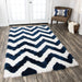 Rizzy Home Commons CO9495 Navy Chevron Area Rug