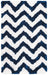 Rizzy Home Commons CO9495 Navy Chevron Area Rug