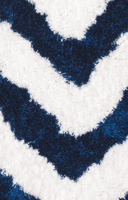 Rizzy Home Commons CO9495 Navy Chevron Area Rug