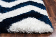 Rizzy Home Commons CO9495 Navy Chevron Area Rug