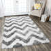Rizzy Home Commons CO9536 Gray Chevron Area Rug
