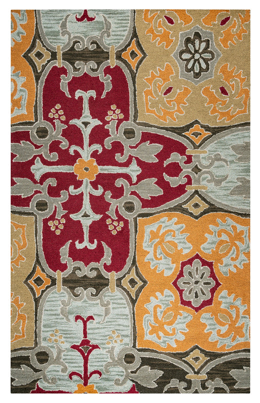 Rizzy Home Country CT1015 Multi-Colored Ornamental Area Rug