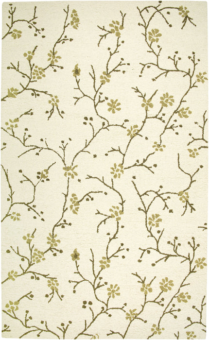 Rizzy Home Country CT1634 Ivory Floral Area Rug
