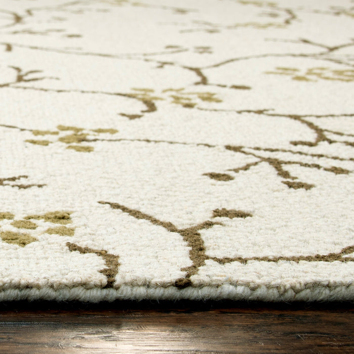 Rizzy Home Country CT1634 Ivory Floral Area Rug