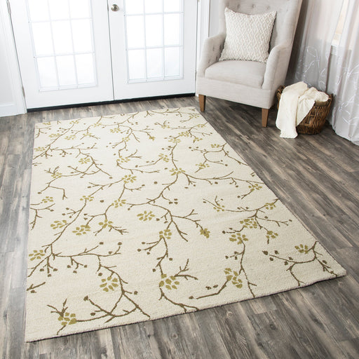 Rizzy Home Country CT1634 Ivory Floral Area Rug