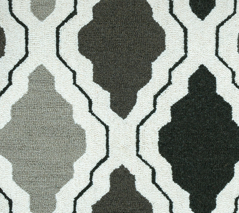 Rizzy Home Country CT2594 Black/Grey Trellis Area Rug