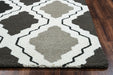 Rizzy Home Country CT2594 Black/Grey Trellis Area Rug