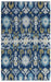Rizzy Home Country CT8225 Navy Ikat Area Rug