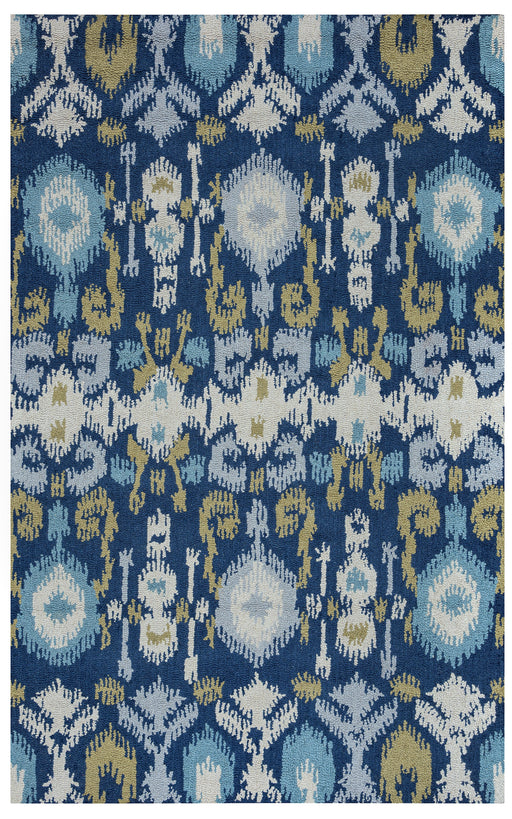 Rizzy Home Country CT8225 Navy Ikat Area Rug