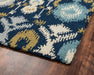 Rizzy Home Country CT8225 Navy Ikat Area Rug