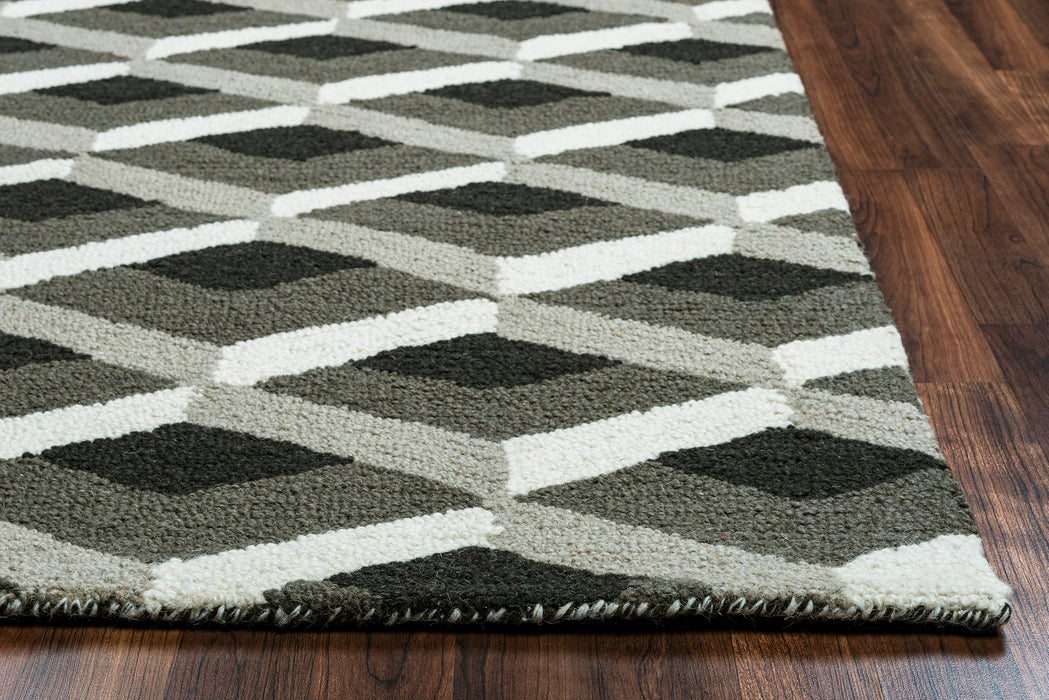Rizzy Home Country CT8584 Gray Geometric Area Rug