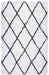 Rizzy Home Connex CX002A White Diamond Area Rug